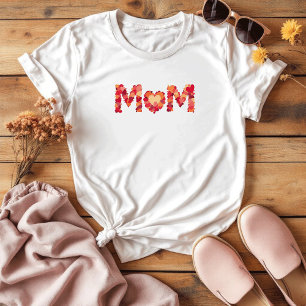 Cute Colourful Sentimental Hearts   Mother's Day T-Shirt