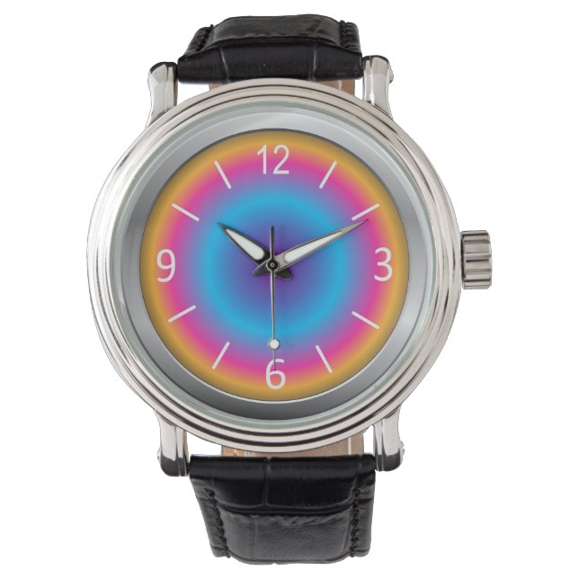 Cute & Colourful Shaded Simulated Neon Watch (Front)