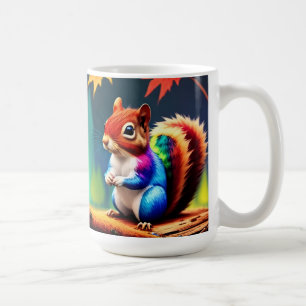 Cute Colourful Sitting Squirrel Coffee Mug