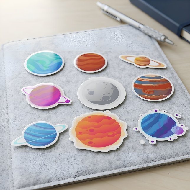 Cute Colourful Solar System Planets 9in1 Pack (Creator Uploaded)