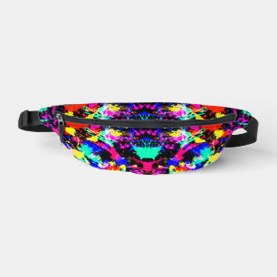 Cute colourful splatter paint car flag bum bags