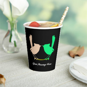 Cute Colourful Spring birds party  Paper Cups