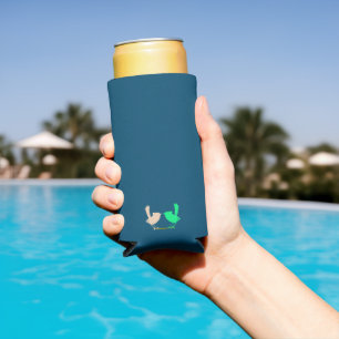 Cute Colourful Spring birds party Seltzer Can Cooler