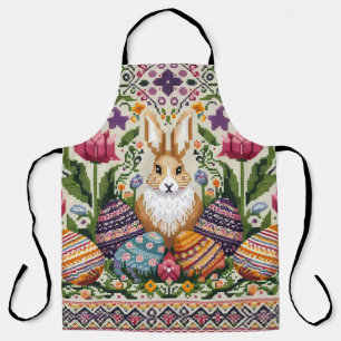 Cute/Colourful Spring/Easter fair isle  Apron