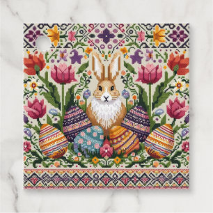 Cute/Colourful Spring/Easter fair isle  Favour Tags