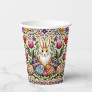 Cute/Colourful Spring/Easter fair isle Paper Cups