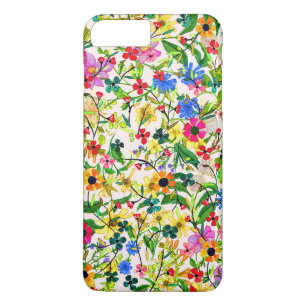 Cute colourful spring floral flowers iPhone 8 plus/7 plus case