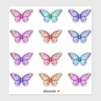 Cute Colourful Stained Glass Butterflies