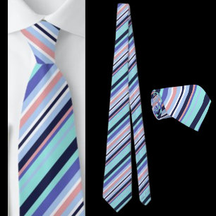 Cute Colourful Striped Abstract Pattern Tie