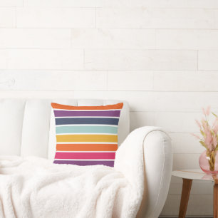 Cute Colourful Striped Pattern  Flip Flops Cushion