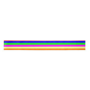 Cute Colourful Striped  Satin Ribbon