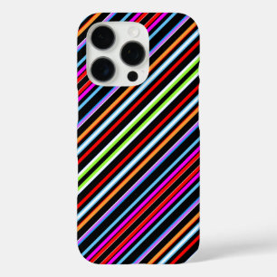 Cute colourful stripes iPhone 16 pro case