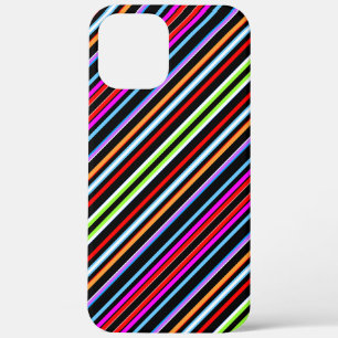 Cute colourful stripes iPhone 12 pro max case