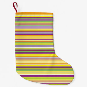 Cute colourful stripes design All-Over-Print tank Small Christmas Stocking
