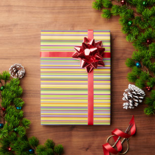 Cute colourful stripes design All-Over-Print tank Wrapping Paper