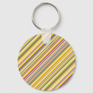 Cute colourful stripes design key ring