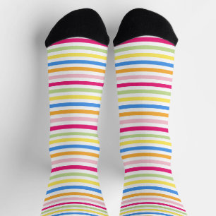 Cute colourful stripes socks