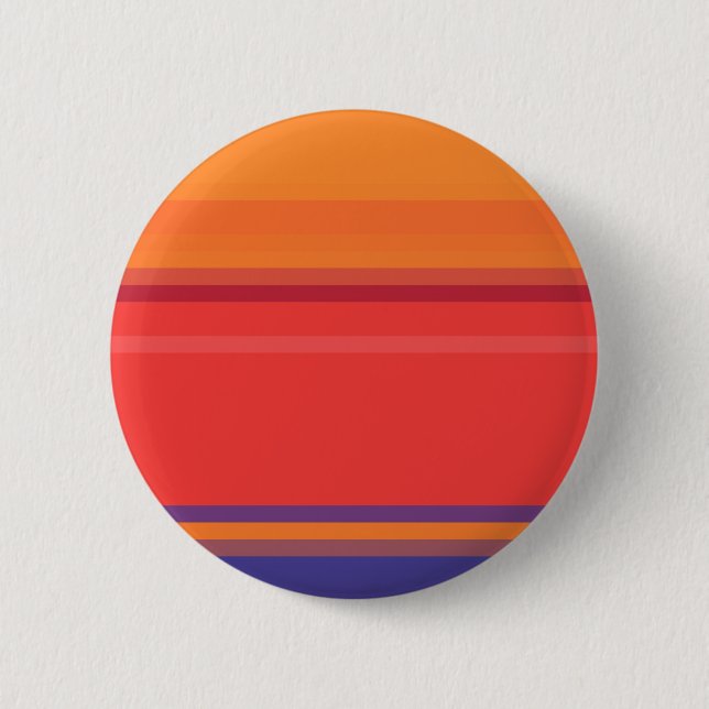Cute colourful summer stripes  6 cm round badge (Front)