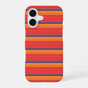 Cute colourful summer stripes iPhone 16 case