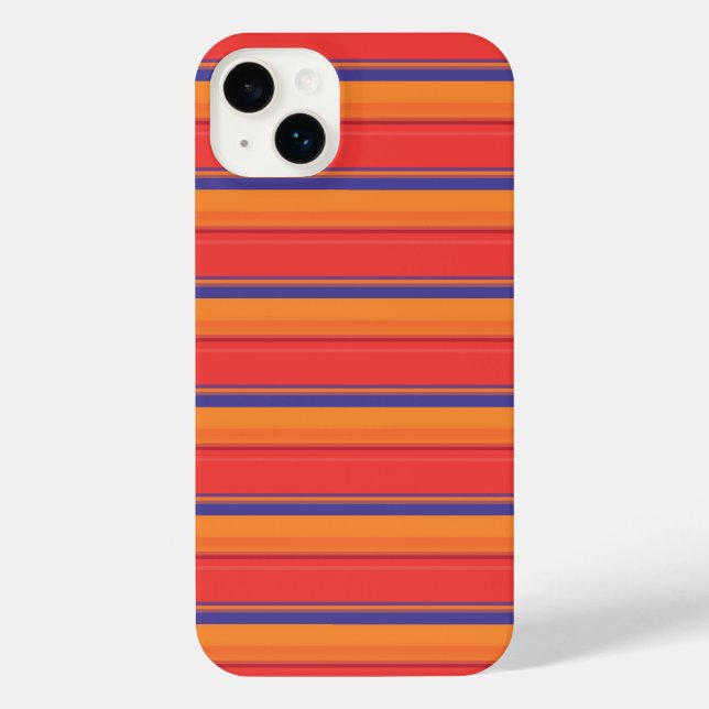 Cute colourful summer stripes  iPhone case (Back)
