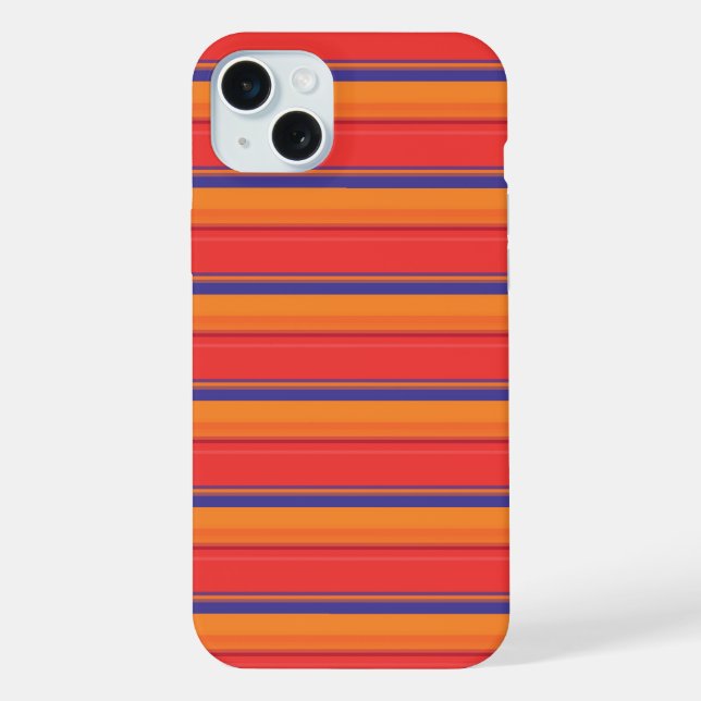 Cute colourful summer stripes  iPhone case (Back)