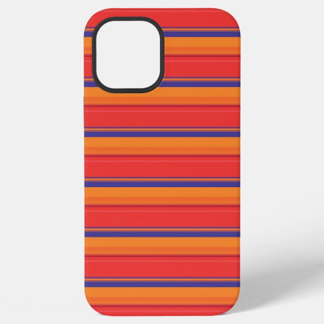 Cute colourful summer stripes  iPhone case (Back)