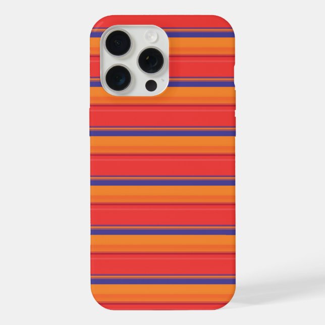 Cute colourful summer stripes  iPhone case (Back)