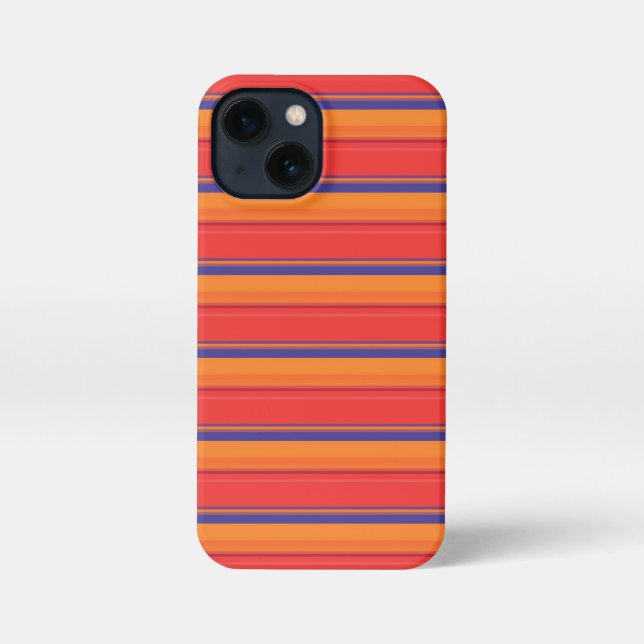 Cute colourful summer stripes  iPhone case (Back)