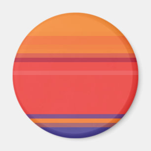 Cute colourful summer stripes magnet