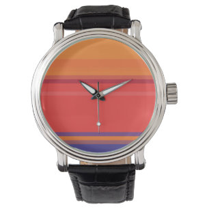 Cute colourful summer stripes watch