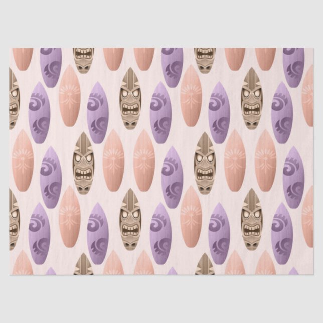 Cute Colourful Surfboards Decoupage Tissue Paper (Front)