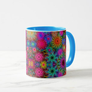 Cute colourful swirl pattern mug