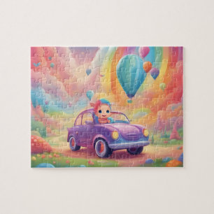 Cute Colourful Toy Car Jigsaw Puzzle