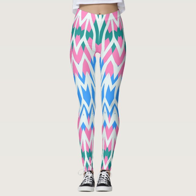 Cute colourful trendy "Ratti_Creative_Arts"  Legg Leggings (Front)
