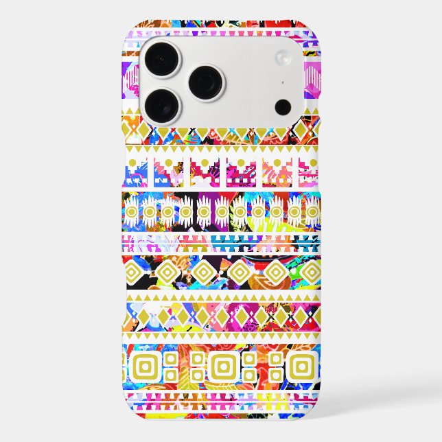 Cute colourful tribal aztec pattern (Back)