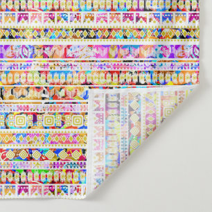 Cute colourful tribal aztec pattern tapestry