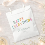 Cute Colourful Typography Happy Everything Custom Favour Bags<br><div class="desc">Cute Colourful Typography Happy Everything Simple Holiday Custom Favour Bags</div>
