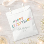 Cute Colourful Typography Happy Everything Custom Favour Bags<br><div class="desc">Bring some extra cheer to your celebrations with these custom favour bags featuring cute and colourful typography that says Happy Everything. Perfect for any holiday or special occasion, these simple yet festive bags add a playful touch to your party favours, making them a fun and versatile addition to your holiday...</div>