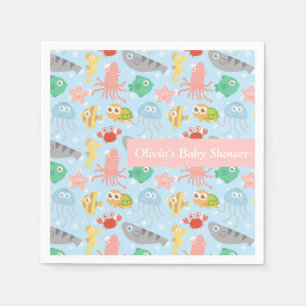 Cute Colourful Under the Sea Party Supplies Napkin