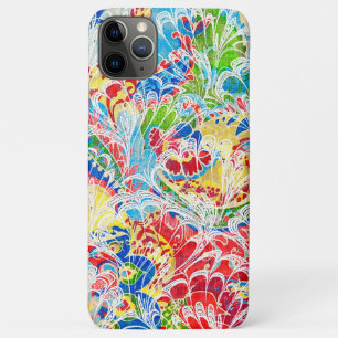 Cute colourful vintage floral iPhone 11 pro max case