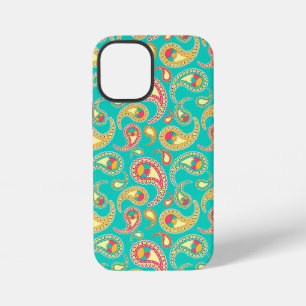 Cute colourful vintage paisley pattern iPhone 12 mini case
