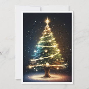 Cute Colourful Vintage Rustic Merry Christmas Holiday Card