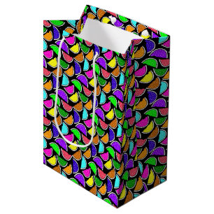 Cute colourful watermelon pattern medium gift bag