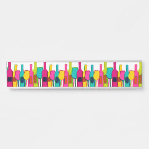Cute colourful wine bottles pattern Case-Mate iPho Door Sign