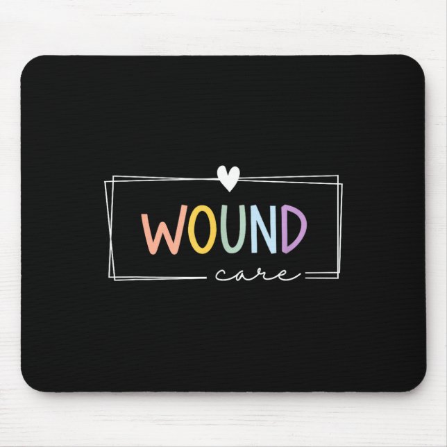 Cute Colourful Wound Care Nurse Squad Appreciation Mouse Mat (Front)