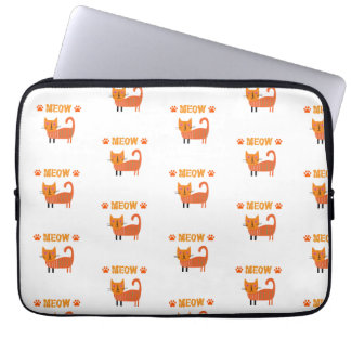 cute colourfull cat look great on laptop sleeves