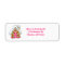 Cute colours gingerbread house return labels