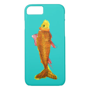 Cute comet goldfish pop art illustration iPhone 8/7 case