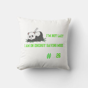 "Cute comfort sleepy panda trendy illustraton" Cushion