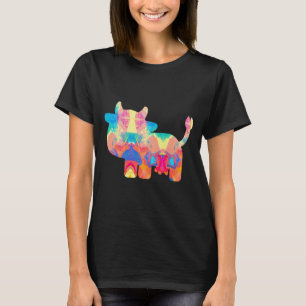 Cute Comic Cow - Painting T-Shirt